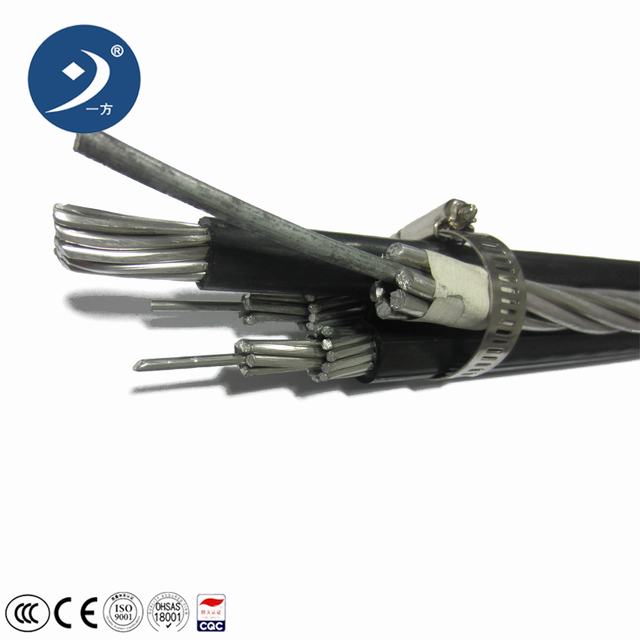 
                                 33kv 2 X 70 a 25 mm2 3x70mm2 1x546mm2 1x16mm2 ABC Paquete de antena de cable conductor de aluminio                            