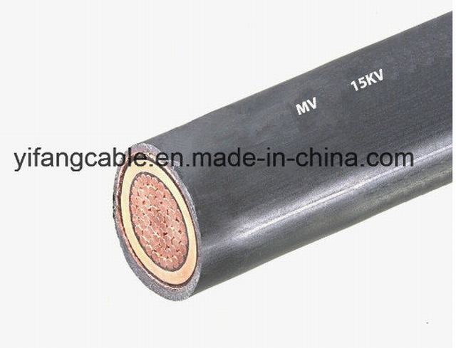  Cable de alimentación de 35kv 420 milésimas de pulgada Epr 133% de aislamiento con revestimiento de PVC y protector de cinta Cu