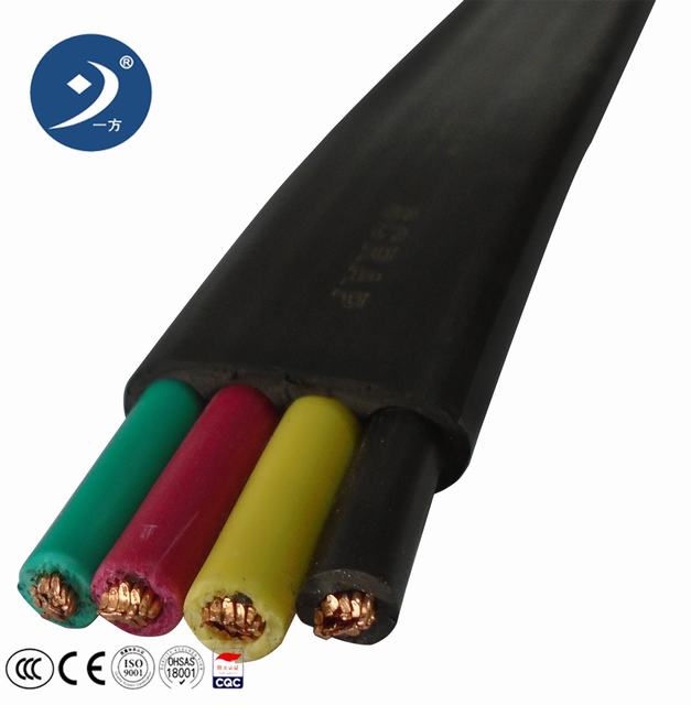 
                                 4 Kern Flexsible elektrisches Kabel und Draht flache 2.5mm 300V                            
