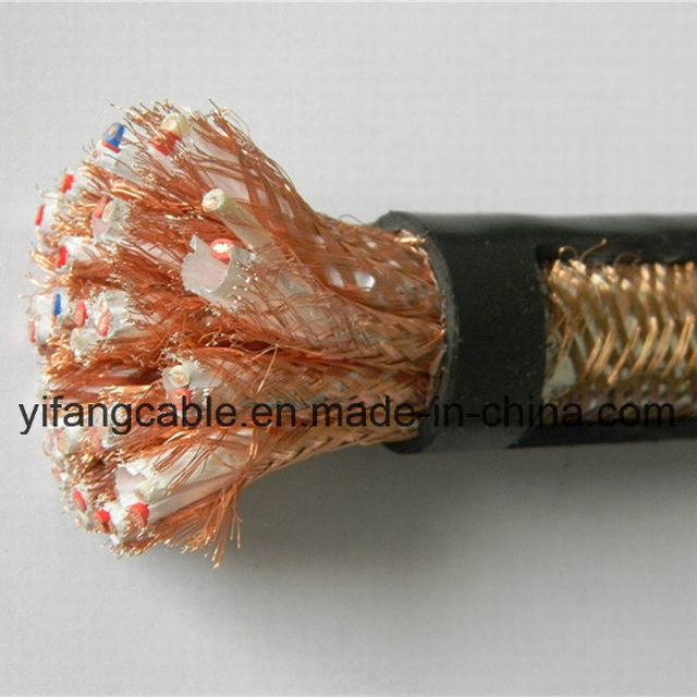  450/750V núcleo de cobre, cable de cobre trenzado El cable de mando blindado