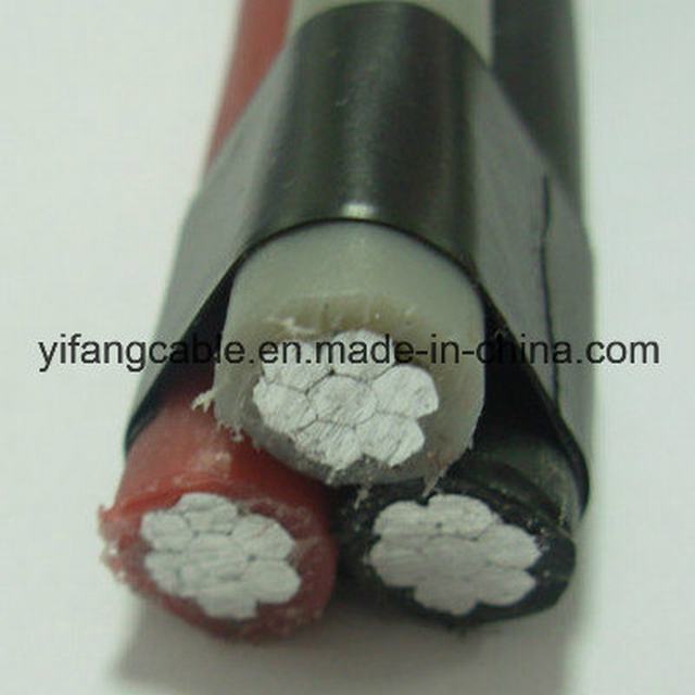 6.6kv Mv ABC Aluminium African Cable 3 Core with Steel Catenary
