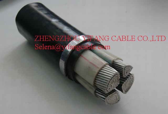  600/1000V 4c 240sqmm blindados al cable de alimentación de PVC