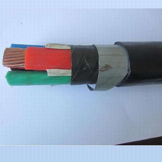  Basse tension 600/1000V 4X240 Cu Al XLPE en PVC double câble d'alimentation blindés de bandes en acier