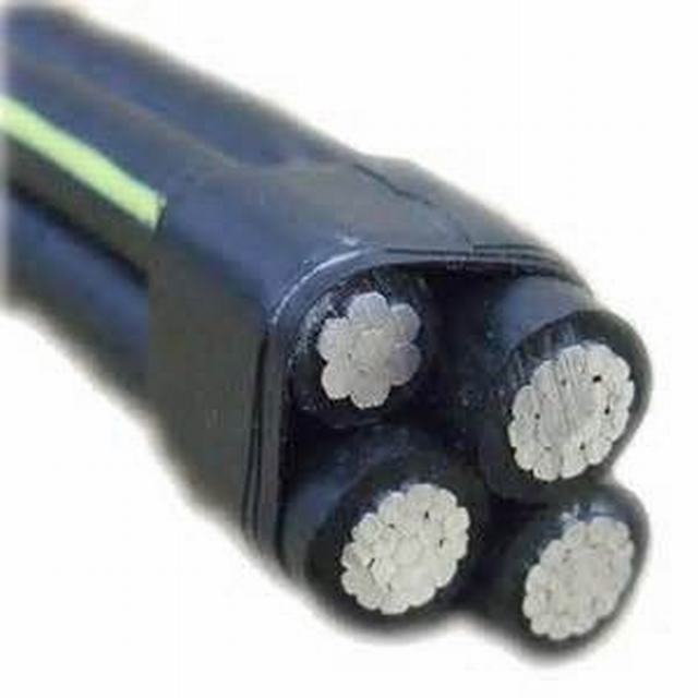  600 V, el tipo de cable de aluminio Quadruplex Urd, 1/0AWG
