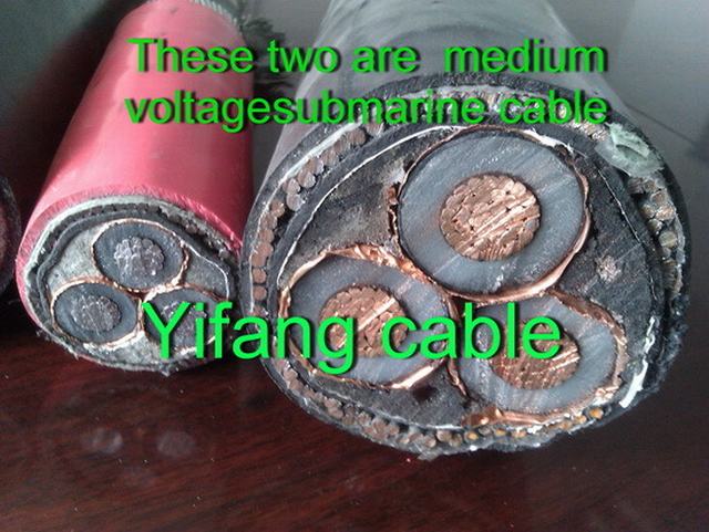 8.7/15 PVC Sheathed Power Cable 3X185mm2 di chilovolt Copper Conductor XLPE Insulated Armored