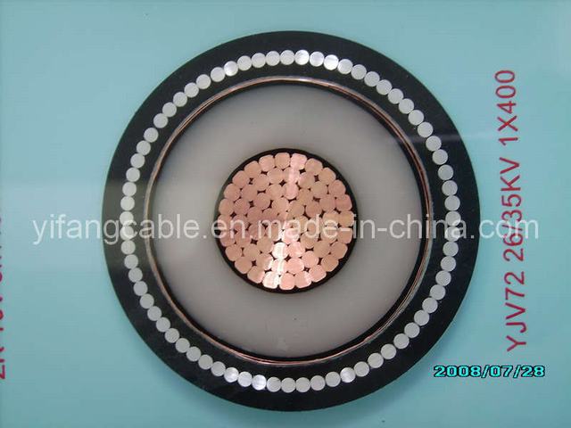 Aluminum Wire Armoured Middle Voltage Power Cable (YJV72 26/35KV)