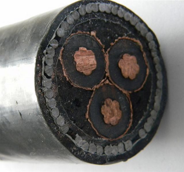  Le matériau conducteur en cuivre et d'application souterrain de 500 mm de câble en polyéthylène réticulé