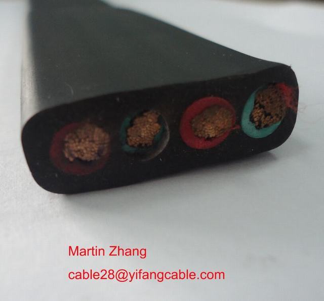  De Vlakke Kabel 4X6mm2 van het koper voor het Gebruik van de Lift