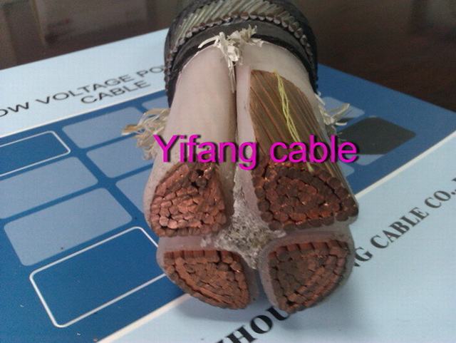  Cu/PVC/Sta /cable de alimentación de PVC de 4*50mm2
