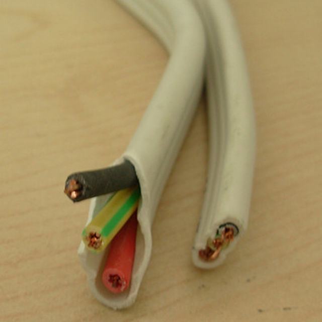  El cable plano 6242gemelas y de la tierra y el cable de PVC de 2,5 mm2 Cable plano cable de alimentación Cable eléctrico