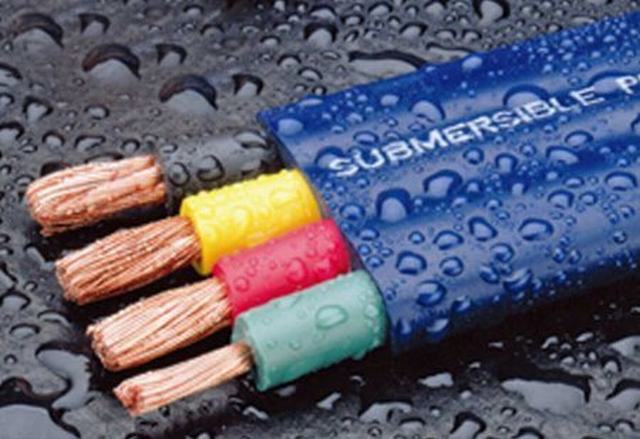 Flat Submersible Pump Cable 4AWG
