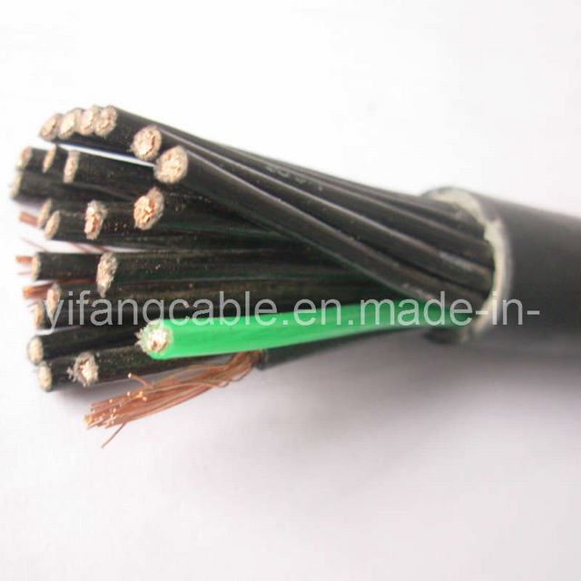  Conductor de cobre flexible aislados en PVC y de la funda del cable