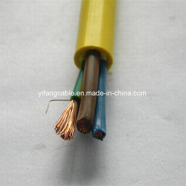  H05VV-F de Conductor de cobre de aislamiento de PVC Cable cubierta de PVC