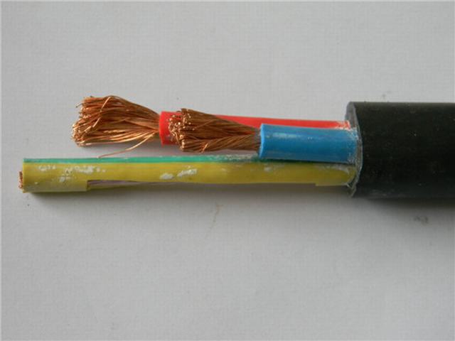 H07rn-F Flexible Cable 0.6/1kv Rubber Sheathed Black Color Cable