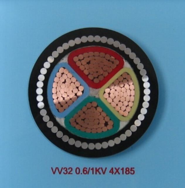  Cabo de alimentação de PVC do VE, VV32 4x185mm2