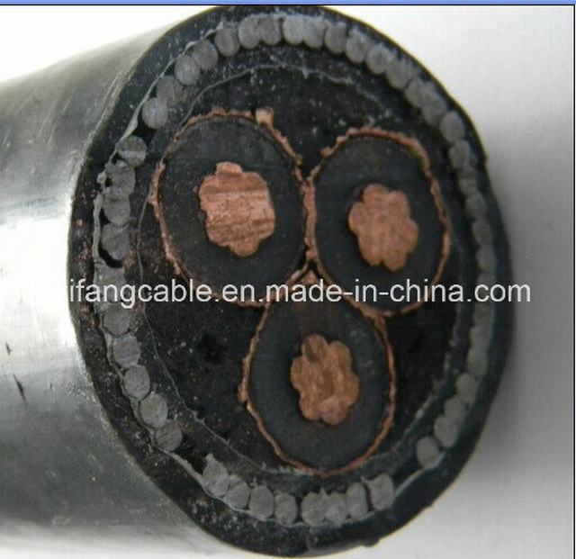  Mittleres Voltage Cable Cu/XLPE/Sta oder Swa/PVC N2xs (f) 2y