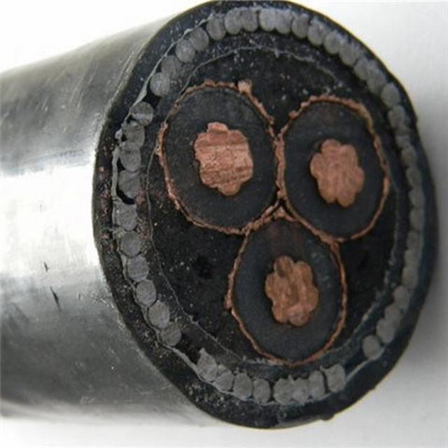  La moyenne tension du fil de cuivre avec isolation XLPE Câble d'alimentation blindés, Single Core / câble 3 conducteurs en polyéthylène réticulé