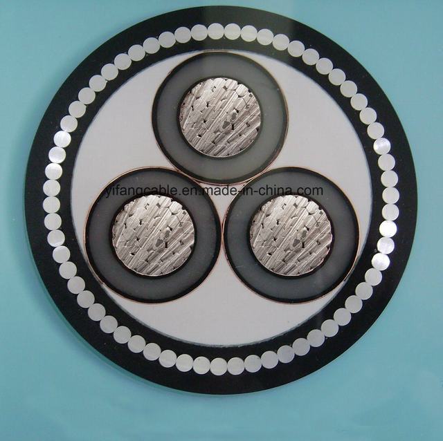  Mv en aluminium de 6 kv conducteurs isolés en polyéthylène réticulé Câble d'alimentation blindés