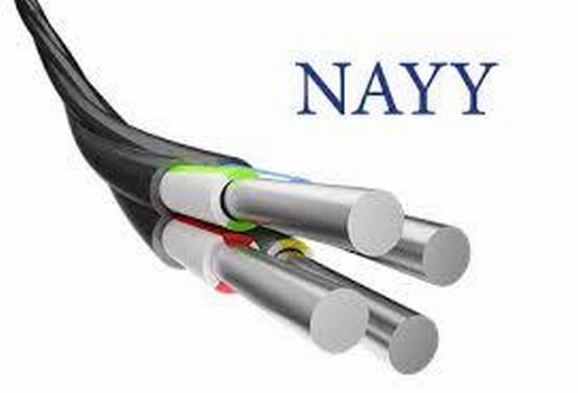  Cavo elettrico di Nayy-J 0, 6/1 di chilovolt, VDE approvato