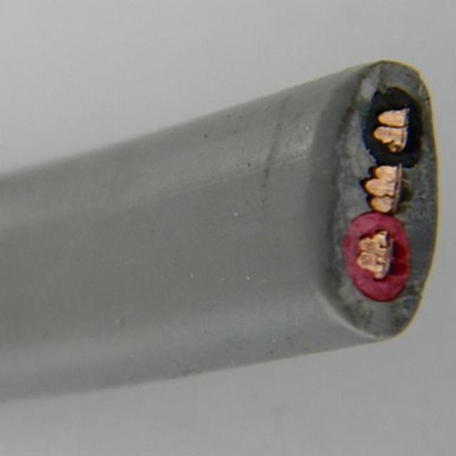  Aislamiento de PVC de 2,5 mm 1,5 mm de 3 núcleos de 2+E El cable eléctrico de cobre sólido doble plana y cable de tierra