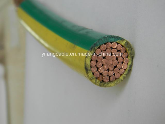  Пвх изоляцией Yellow-Green кабель заземления 10мм2 16мм2 25мм2