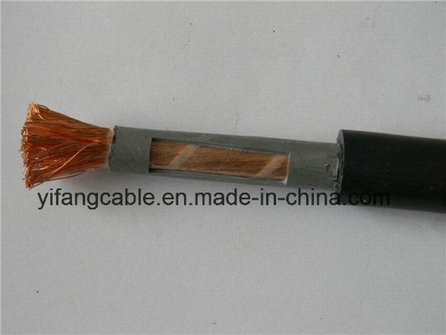  Cable de soldadura de caucho H01N2-D tipo con el Conductor de cobre flexible pura