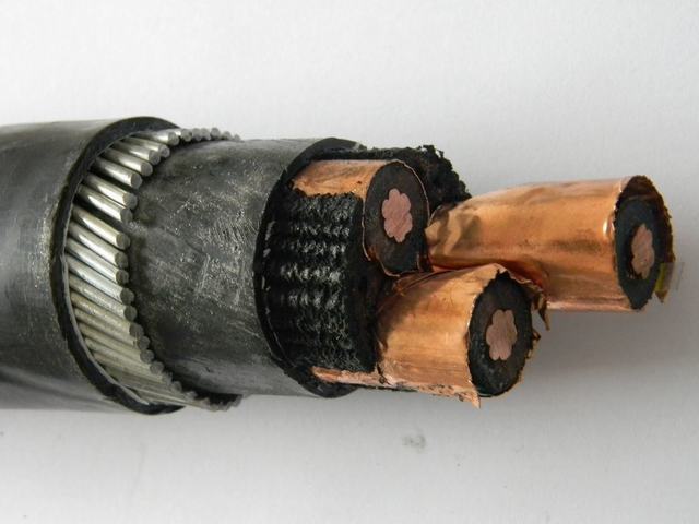  Swa стальная проволока бронированные кабель для медных и алюминиевых проводников XLPE ПВХ PE короткого замыкания полиолефиновых стопор оболочки троса