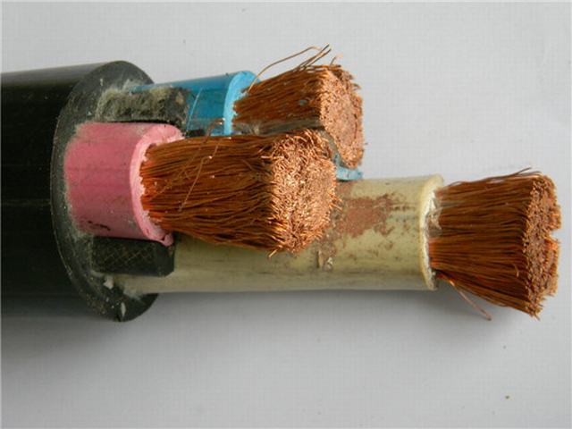  Tres núcleos de cobre con aislamiento de goma flexible Cable de la funda de goma