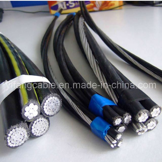  Triplex кабеля AWG 2/0, 2/0 Одножильный кабель для двусторонней печати