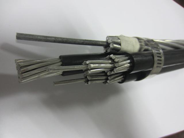 El tipo de cable Neutral-Supported Triplex NS75 600 V, el conductor de aluminio, LLDPE aislamiento, ACSR Neutral, CSA enumerados