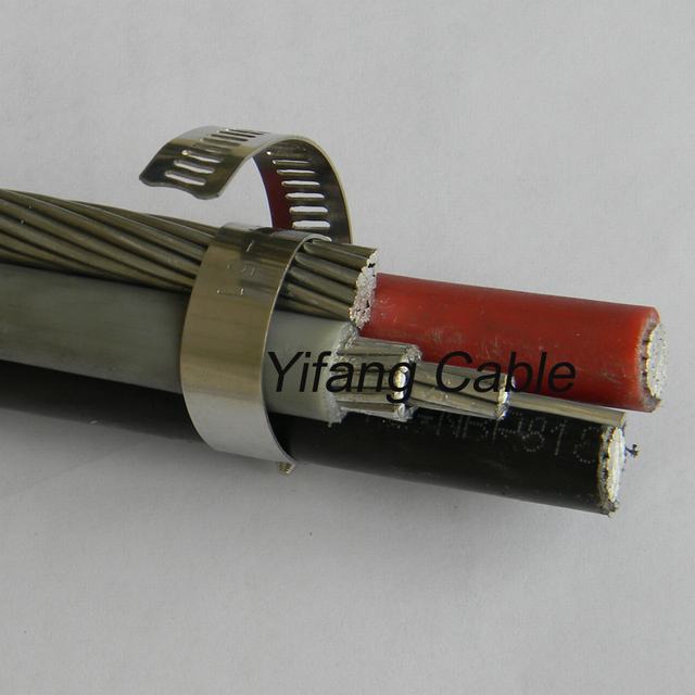 
                                 Câble de descente service Triplex Câble en aluminium avec isolation PVC PE POLYÉTHYLÈNE RÉTICULÉ                            