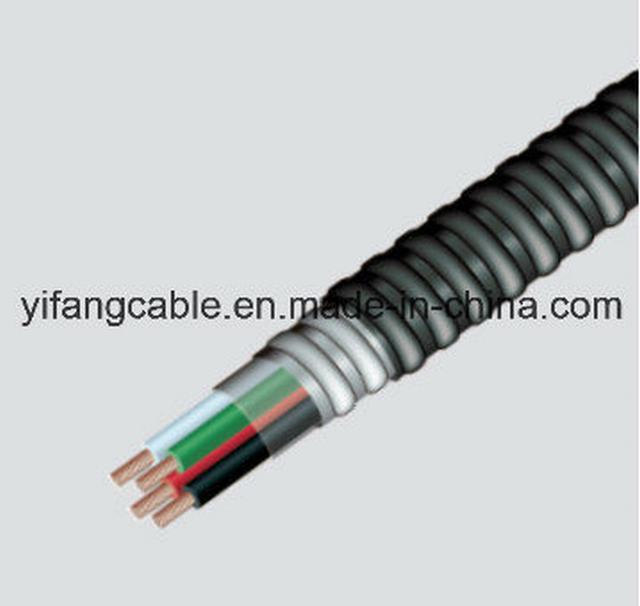 UL Type Mc Cable Copper Conductor with Ground PVC Jacket 600V