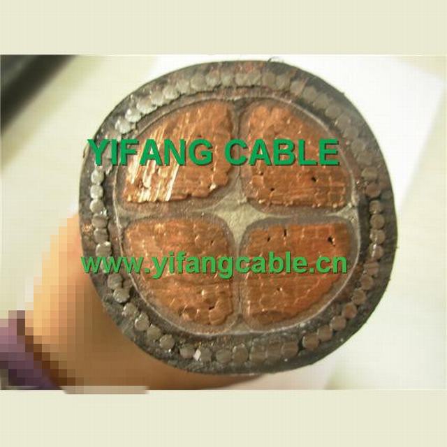  XLPE/PVC LV van de isolatie de Kabel van de Macht van het Lage Voltage