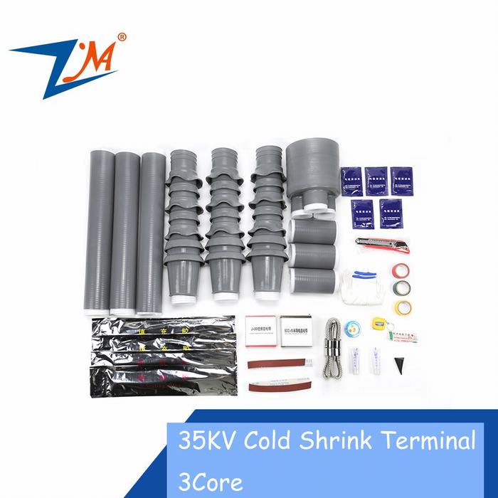 35kv Silicone Rubber Cold Shrink Outdoor Cable Terminal Kit Three/One Core