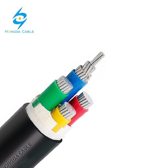 0.6/1kv 4 Core Aluminum Core PVC Insulation Underground Power Cable