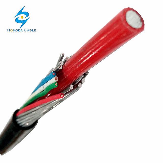 0.6/1kv Aluminum Conductor Concentric Cables 1*16+16+4*0.5mm2 1/0.8mm PE Insulated of Pilot