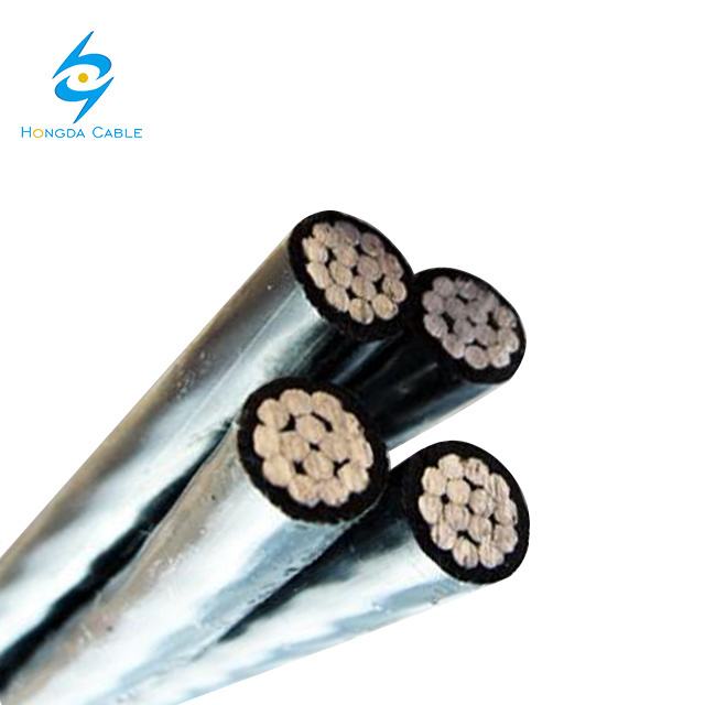 0.6kv Stranded Aluminum Conductor XLPE Insulation 4X25mm 35mm ABC Power Cable