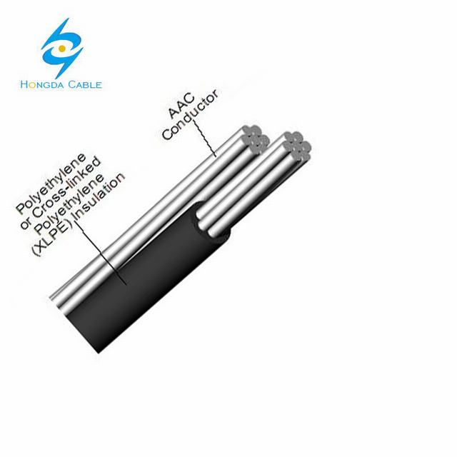  1*16+16 aluminium câble multibrins isolés de câble en aluminium pour le Yémen