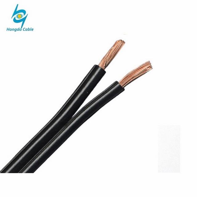 1.5sq mm Copper Black PVC House Wiring Electric Twist Flat Wire Cable