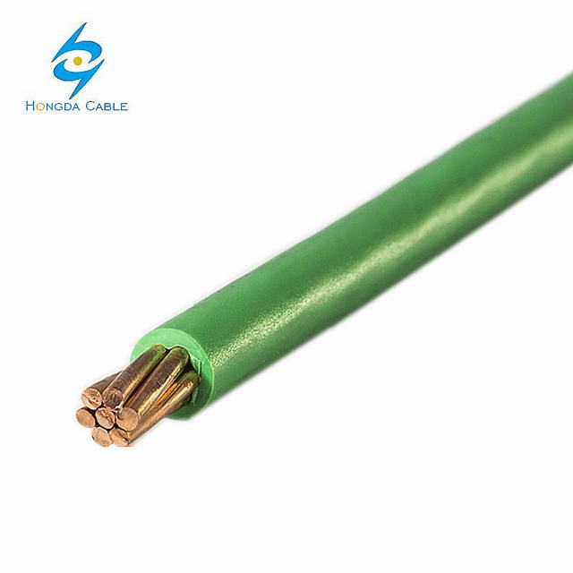  1 AWG fio entrançado de cabos condutores de cobre com isolamento de PVC