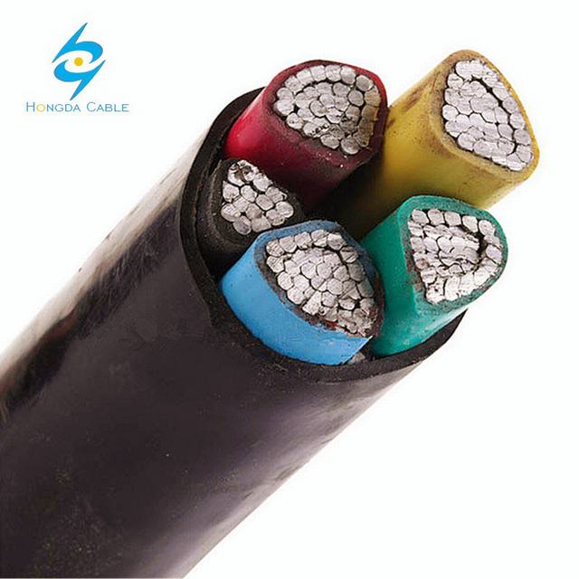 1000V Electric Building Cable PVC Insulated Aluminum Cable 5 Core 95mm2 50mm