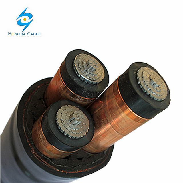  12/20kv Cu (al) /XLPE/Sta/PVC 3X300 de 150mm Cable de cobre aluminio