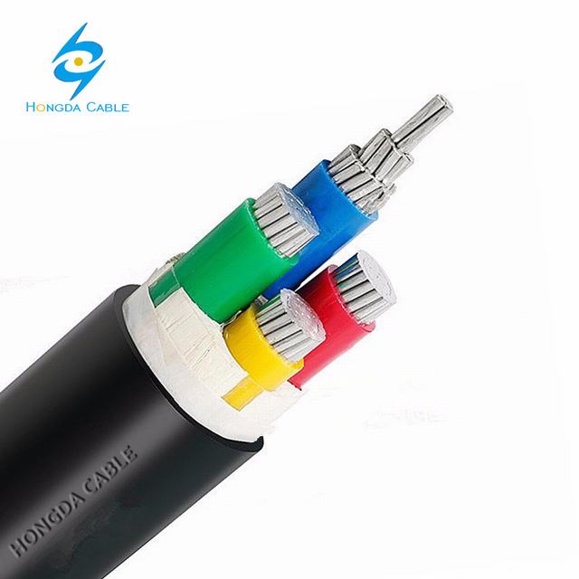  1 кв 3+1 Core XLPE ПВХ Inuslated пламенно дешевый алюминий электрического кабеля