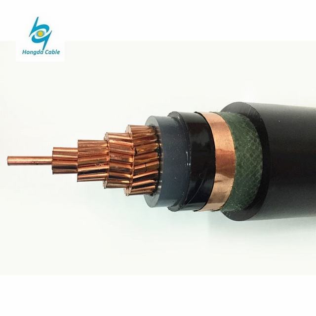  1kv a 35kv XLPE Cu/Al //CTS/CWS/PVC/PE/LLDPE Cable de alimentación de 50mm 70mm cable de alimentación de MV