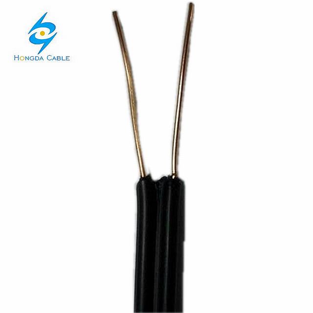 2 Core X 20 Gauge 0.8mm Drop Wire Outdoor Telephone Cable 20AWG 2c