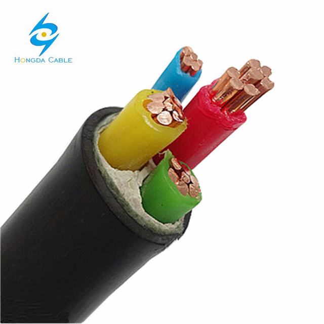 
                                 25мм 3 фазы электрические кабели размер 4 жильного кабеля Китая в стандартный электрический провод Yjv                            