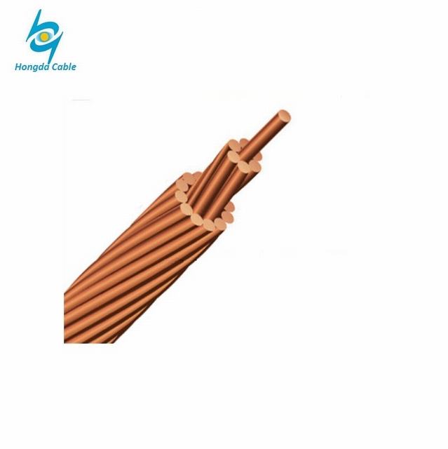  25mm 70mm Tranded Cuerda Conductor de cobre desnudo de la línea de cable de alimentación