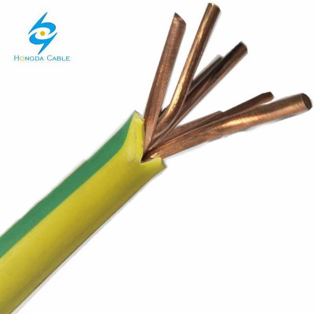  25mm2 Cable de cobre aislado de trenzado de cables eléctricos aislados en PVC