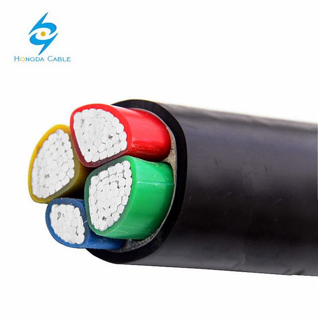 
                                 3+1 Core XLPE Cable de alimentación de aluminio 3X50+1x25 3X120+1x70 3X150+1x70                            