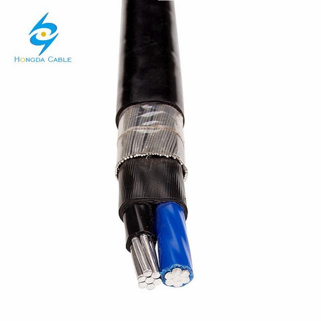  3*10 AWG 3*12AWG 3*14AWG aislamiento XLPE Cable concéntrico de aluminio